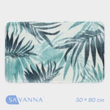 Коврик SAVANNA «Баунти», 50×80 см, цвет зелёный