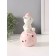 Souvenir Ceramics Light "Bear in a pink cap on a ball with stars" 8x8x15 cm