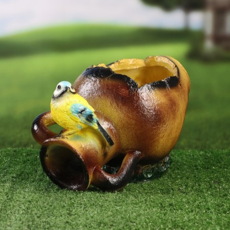 Figure Kashpo "Sinichka on the jug" 16*25*15cm-2