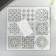 Plastic stencil "Geometry" 13x13 cm