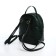 Women's backpack made of artificial leather with lightning, 1 pocket, green color