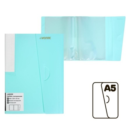 Folder 20 liners A5, 500 μm, Devente Pastel, sand, valve, turquoise
