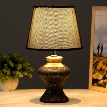Alena table lamp E14 40W Black-Zoloto 23x23x35 cm Risalux-1