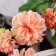 Artificial flowers "Hydrangea luxury bush" 64 cm, peach