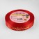 A satin ribbon with a new year, 15 mm, 23 ± 1 m, red/gold No. 026