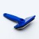 Pucoproding Plastic soft with rounded teeth, medium, 9 x 15.5 cm, blue