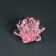 Souvenir glass "Pink lotus on the stand" rotates 5.5x9x9 cm