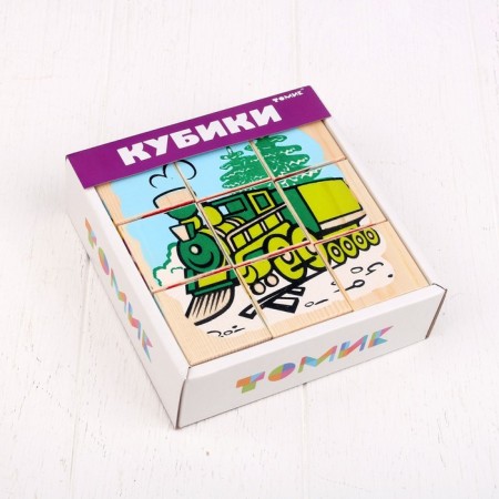 Cubes "Transport", 9 elements-6