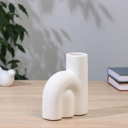 VAZA Ceramics Table "Kirste" White, 16x5x13 cm-1