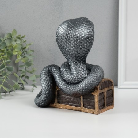 New Year's piggy bank "Cobra on the chest" 20 x 17 x 12 cm.-2