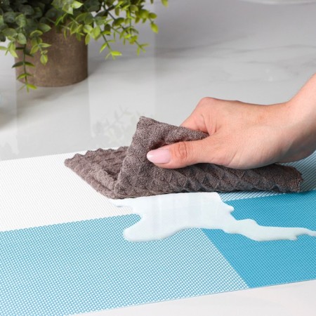Set of serving napkins on the table “mood”, 4 pcs, 45 × 30 cm, white-blue color-5