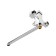 Bath mixer Zein ZC2050, pour 30 cm, cartridge 35 mm, with shower set, chrome