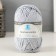Yarn "thick cotton" 100 % cotton 95m/100g (008 silver)