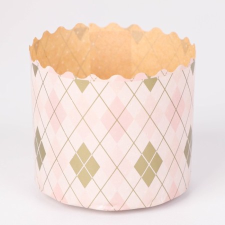 Paper form for the cake of "rhombics" 70 x 60 mm, (packaging 2000 pcs) mix-2
