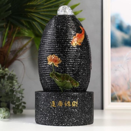 Table Polystone Fountain from the Golden Carp and Lotus network 38x18x18 cm