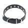 Collar "Lyon" with spikes 45 x 2 cm, Osh 34-40 cm, artificial leather, black