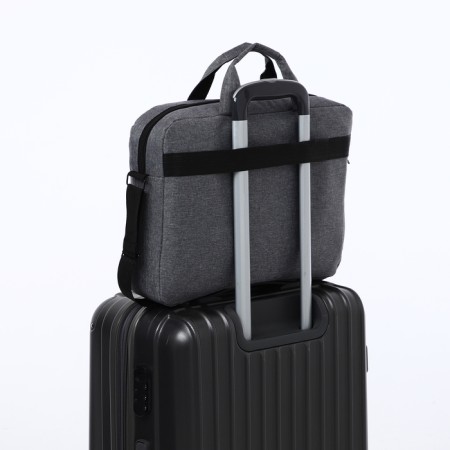 Lighting laptop bag, external pocket, gray color-4