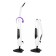 Steam mop KitFort KT-1021, 1630 W, 500 ml, cord 5 m, black and white