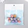 Acrylic beads "Striped Balls" set 10 pcs mix 1.6x1.6x1.6 cm