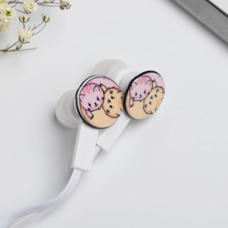 Vacuum headphones in the Meow-Workshop package, with a microphone, 10 x 15 cm-4