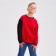 Jumper for the boy Minaku: Casual Collection Kids red color, height 110