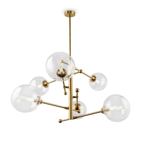 Maddison chandelier, 6x5W G9, bronze color-1