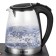 Tea kit KitFort KT-6180, glass, 2/1.2 l, 1500 watts, black