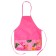 Apron for labor + sleevens, 485 x 395/250 x 160 mm, height 116-146 cm, calligrata, "flamingos"