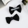 Hair clip "Schoolgirl" (set 2 pcs) stripes, 6 cm, black