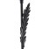Taleser "Bell" 5he27 15W black 51x28x160 cm