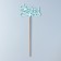 Topper wooden "Happy Birthday" Mint 13x8 cm