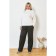 Women's turtleneck, size 64, white color