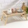 Folding breakfast table, 50 × 30cm, with handles