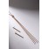 Set 2 subjects: earrings, pendant "Elegance" burn, white color in pink gold, 42 cm