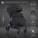 Walking stroller Sweet Baby Imperio, Black Neo color