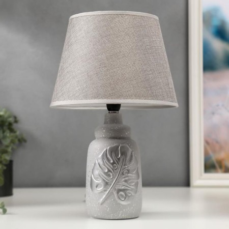 Table lamp 16238/1GR E14 40W gray-silver 22x22x34 cm Risalux