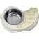 Animal bowl Bradex "Smart feeding", 29x21x5cm, stainless steel, plastic, white