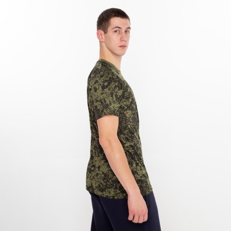 T -shirt male, green color/pixel, size 54-2