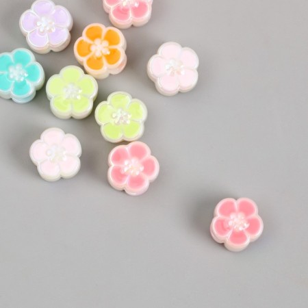 Busina for creativity plastic "Flower Flower" Miks Mix 0.7x1.1x1.1 cm-2