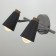 Sport "Conus" 2x40W E27 gray 30x12x16 cm