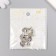 Bale with a suspension metal for creativity "Unicorn Head" silver 3.6 cm