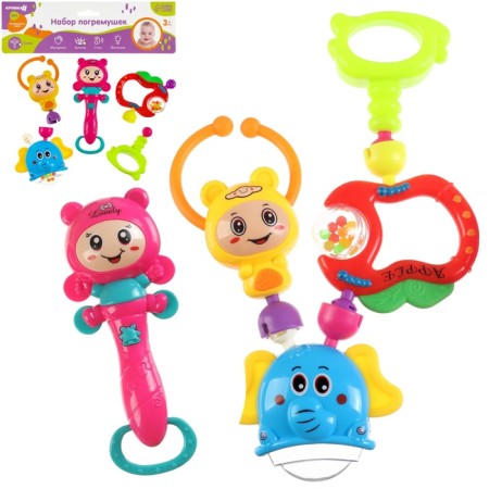 A set of rattles “Gather me”, 5 pcs, bright colors, crumb me-8