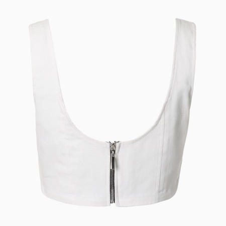 Top female denim Mist: Denim R.44, White-7