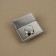 Bag's fastener 4.3 × 4.7 cm, silver color