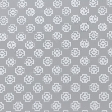 Glossy film, "Flower ornament", 58x58cm, white-2