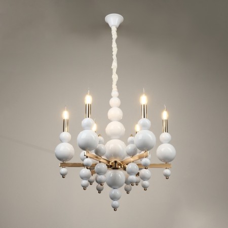 Siena chandelier 6he14 40W white-gold 60x60x117 cm-4