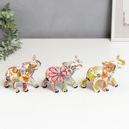 Souvenir Polystone "Elephant - Buyness of Paints" MIX 14x16x5.5 cm