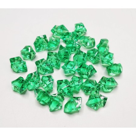 Artificial ice, 260 pcs, 25 x 18 mm, green-2