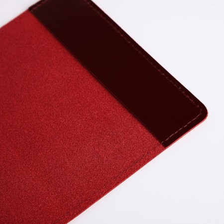 TEXTURA passport cover, burgundy color-5