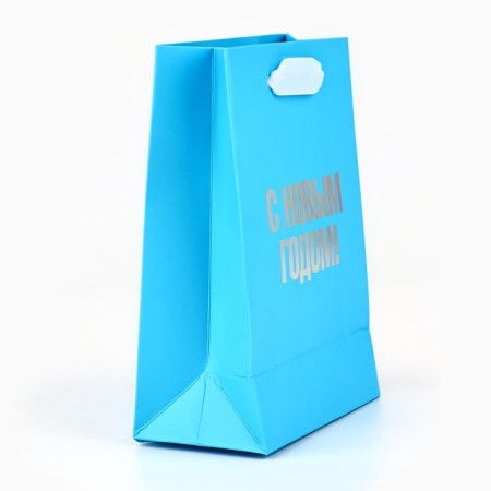 New Year's gift package “Happy New Year”, holography, S 12 x 5.5 x 15 cm, New Year-2
